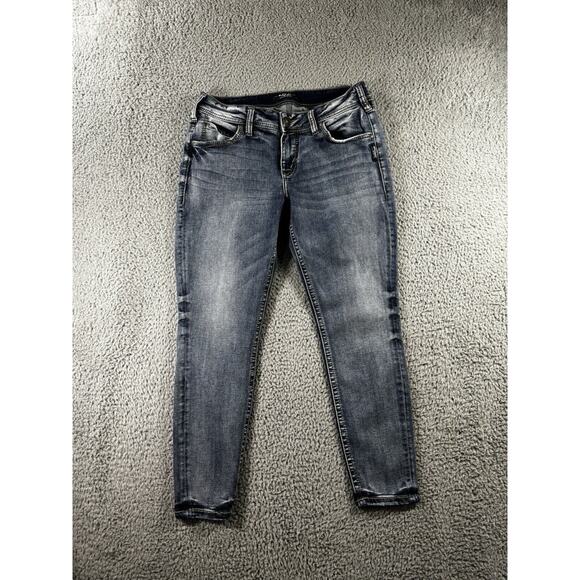 Silver Jeans Denim - Silver Jeans Women 30 Elyse‎ Ankle Skinny Low Rise